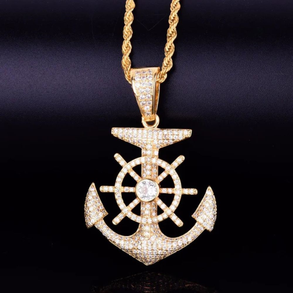 lab Grown Diamond Round Cut Iced Out Hip Hop Pendant
