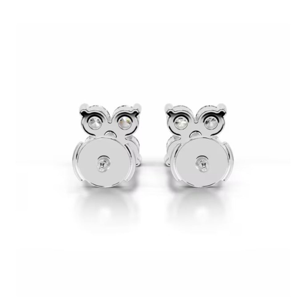 VVS1 Moissanite Round Cut Women Stud Earring