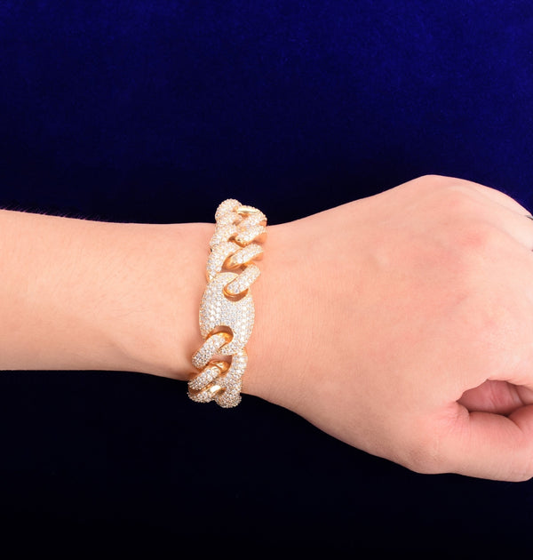 Iced Out VVS1 Moissanite Diamond Luxury Bracelet