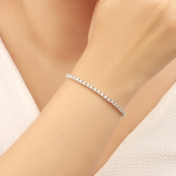 Princess Cut Moissanite Tennis Bracelet For Women