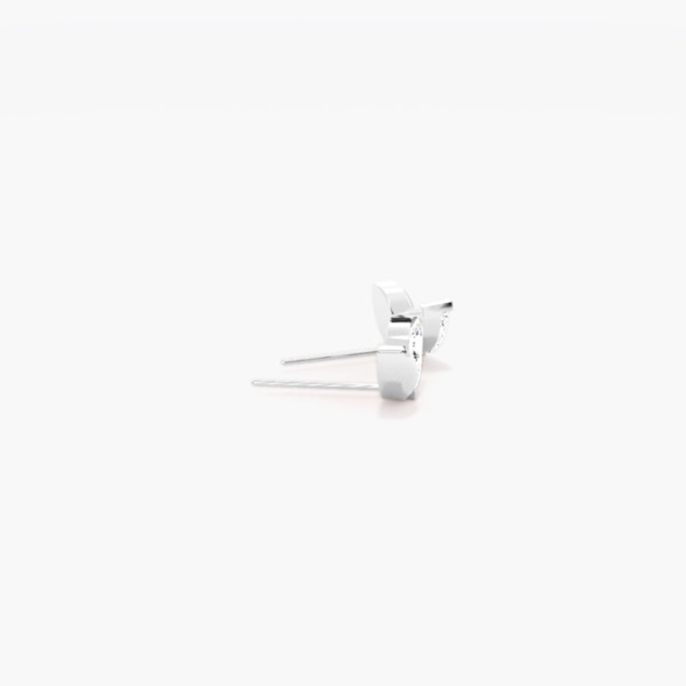 Marquise Cut Colorless Moissanite Stud Earring For Women
