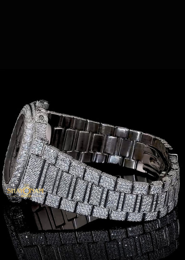 VVS1 Moissanite Diamond Iced Out Luxury Wrist Watch For Him