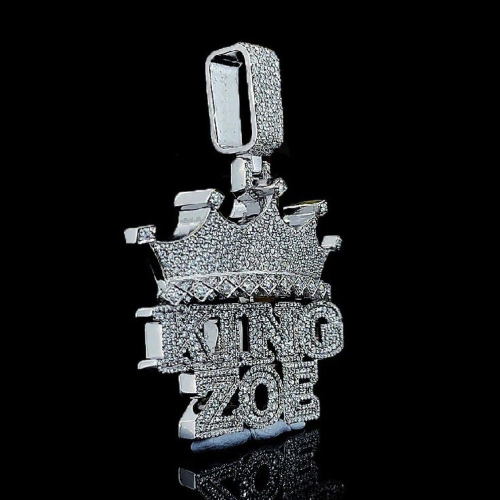 Iced Out Moissanite Diamond King Zoe Hip Hop Pendant