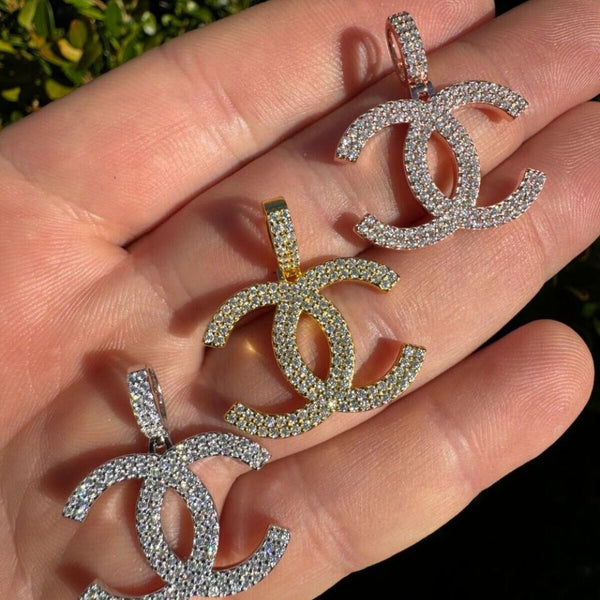 VVS1 Moissanite Diamond Iced Out CC Rapper Style Hip Hop Pendant