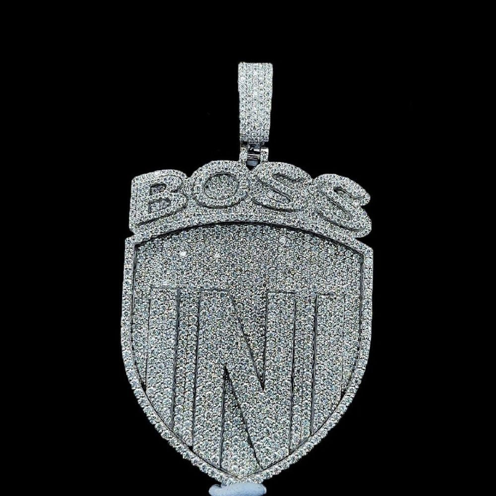 Iced Out Moissanite Diamond Boss Hip Hop Pendant