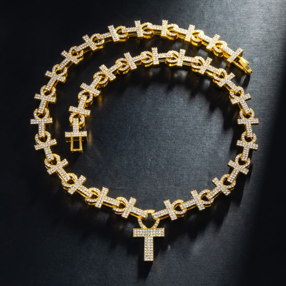 Moissanite Iced Out Men's Hip Hop Chain For Birthday Gift