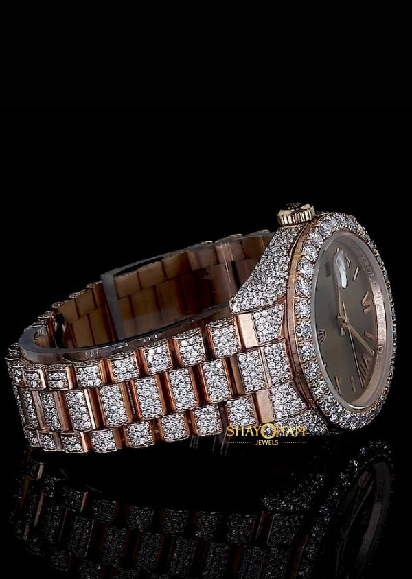 Moissanite Diamond Iced Out Hip Hop Watch For Him