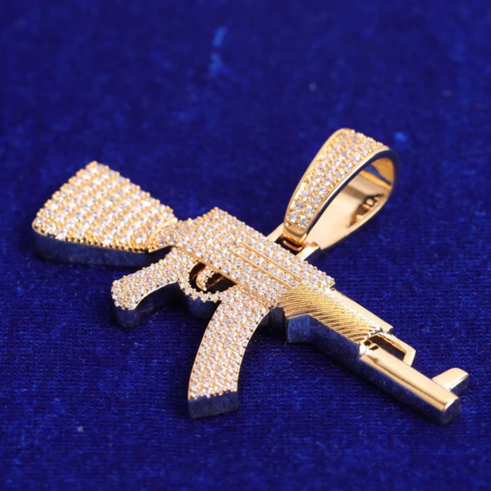 Lab Grown Diamond Round Cut Classic Hip Hop Pendant