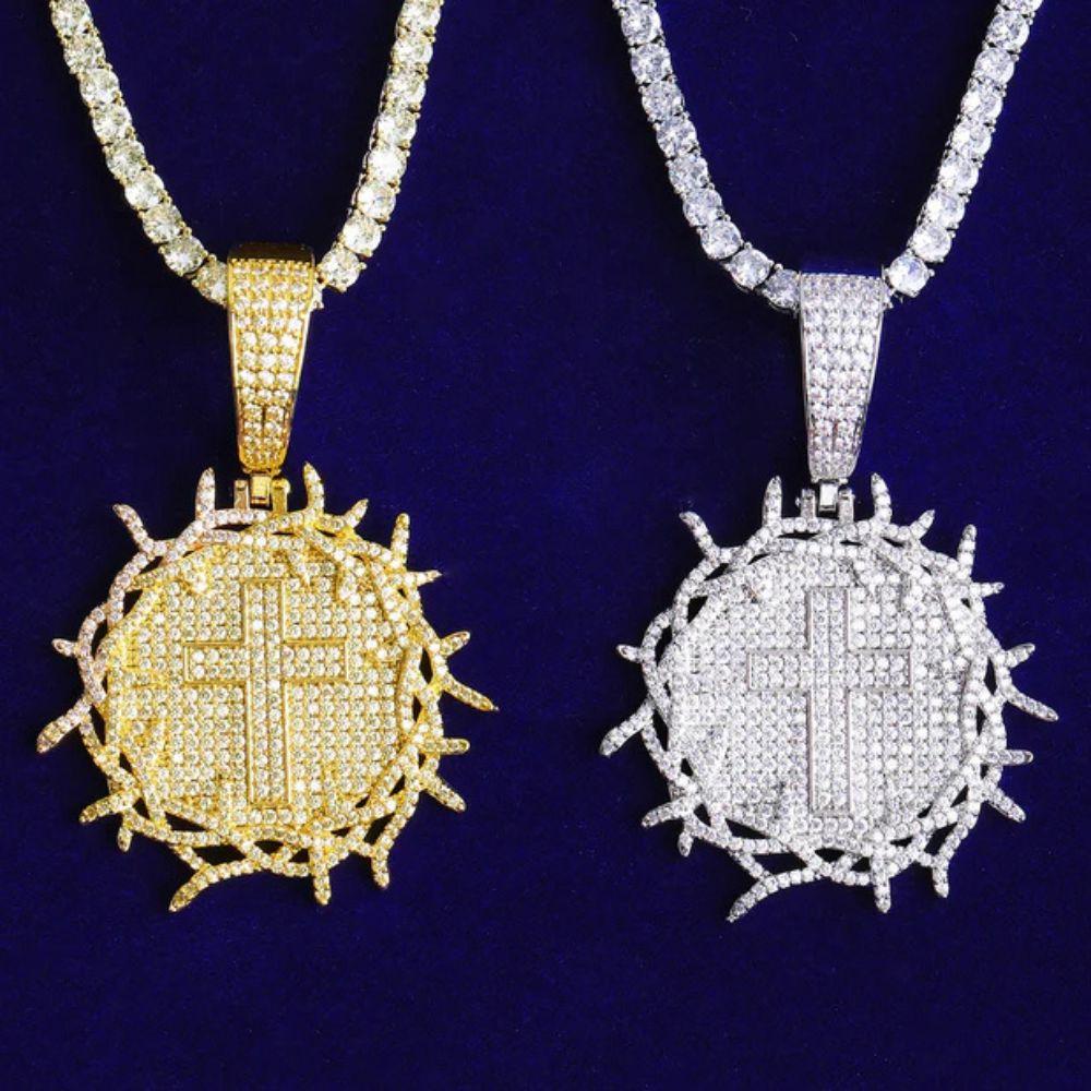 Men's Wear Round Cut Lab Grown Diamond Hip Hop Pendant