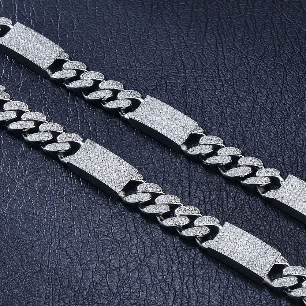 Fully Iced Out Moissanite Men's Chain For Anniversary Gift