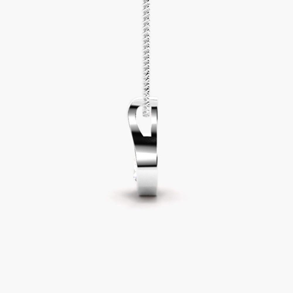 VVS1 Moissanite Round Cut Solitaire Pendant