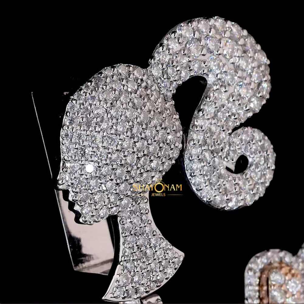 Moissanite Diamond Iced Out Doll Hip Hop Pendant