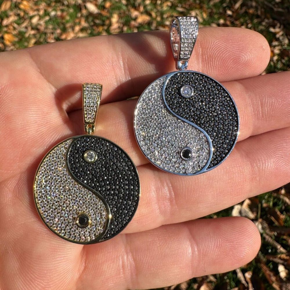 Moissanite Iced Out Yig Yang Hip Hop Pendant