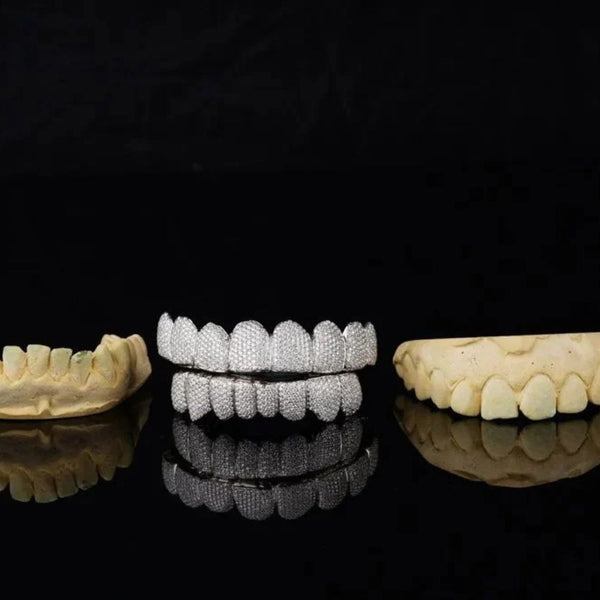 Moissanite Fully Iced Out 8 On 8 Grillz