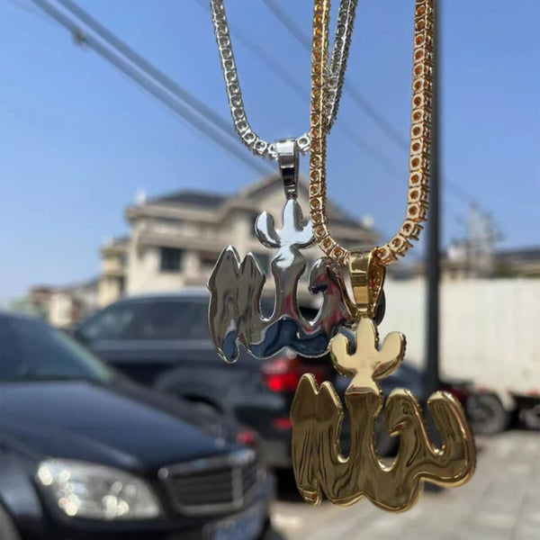 Lab Grown Diamond Round Cut Hip Hop Pendant For Men