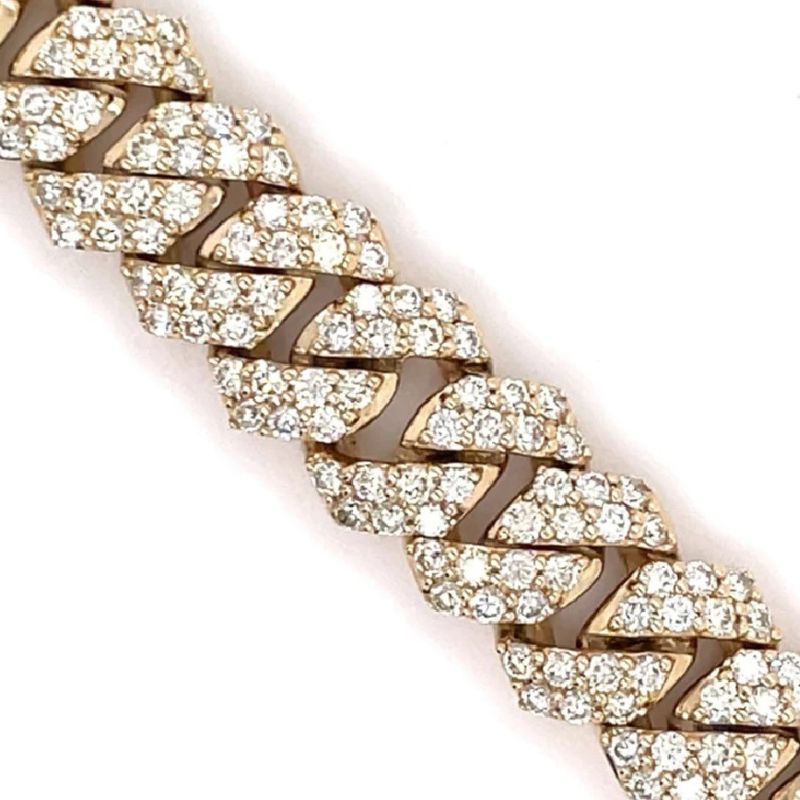 Moissanite Diamond Iced Out Cuban Link Bracelet