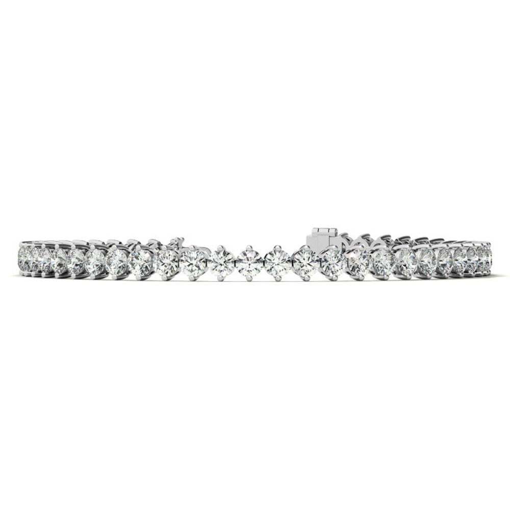 Women's Wear Round Cut Moissanite Tennis Bracelet