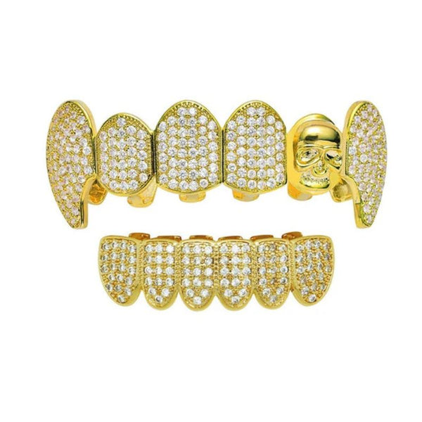 Moissanite Skull Design Iced Out Customized Grillz