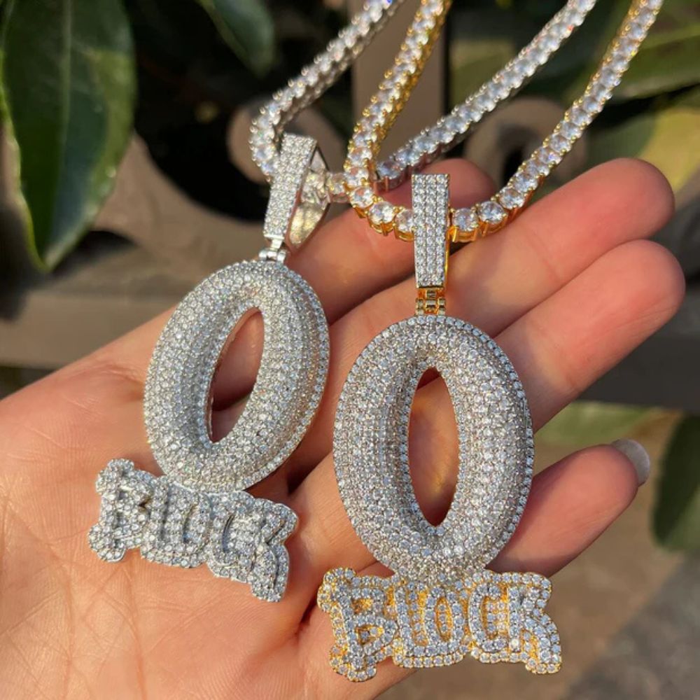 Lab Grown Diamond Round Cut Hip Hop Pendant For Men