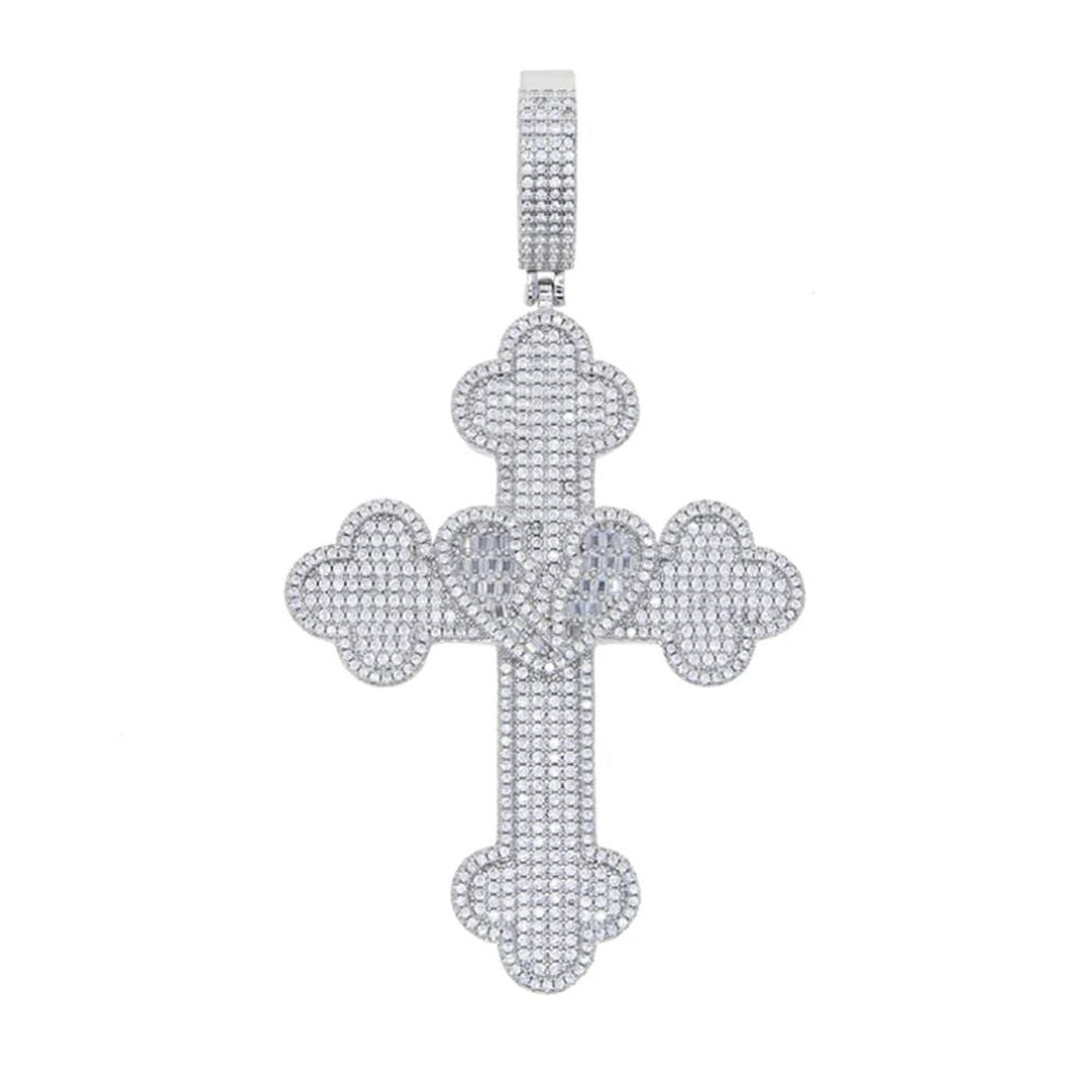 Moissanite Diamond Iced Out Cross Pendant