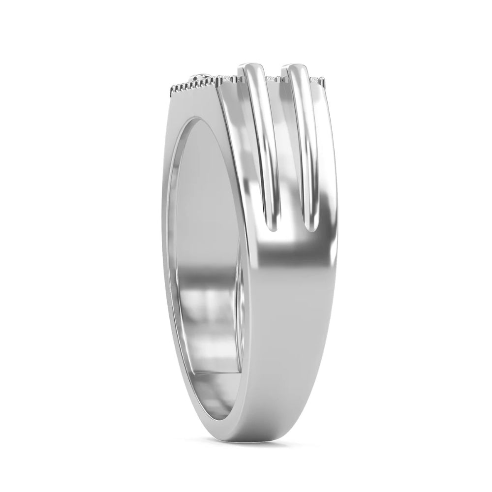 Lab Grown Diamond Round Cut Pave Set Proposal Ring
