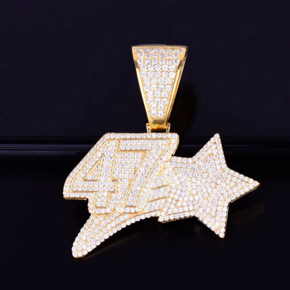 Men's Wear Round Cut Lab Grown Diamond Hip Hop Pendant