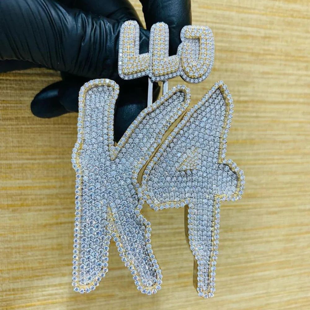 VVS1 Moissanite Diamond Customized Hip Hop Pendant