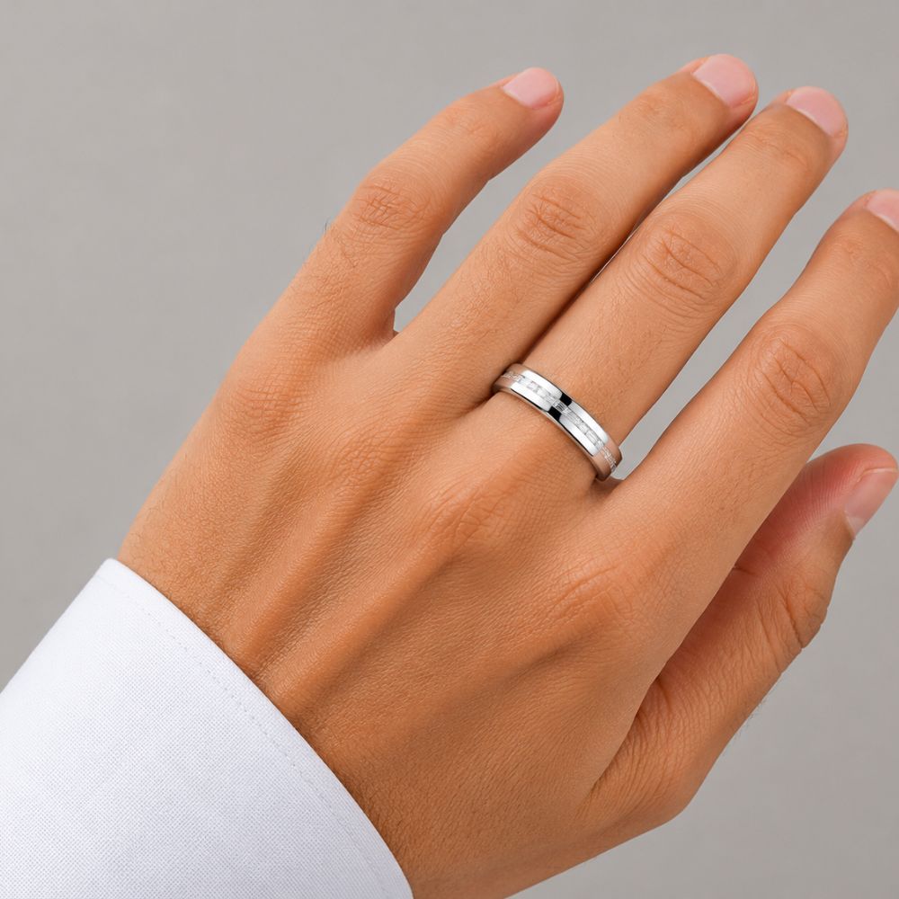 Baguette Cut Channel Set Lab Grown Diamond Wedding Band