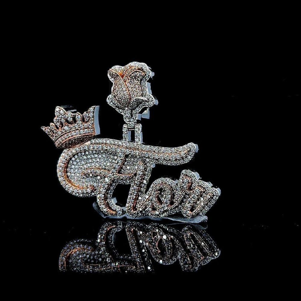 Iced Out Moissanite Diamond Rapper Style Hip Hop Pendant