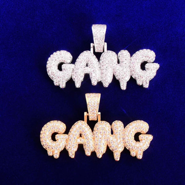 Round Cut Lab Grown Diamond Iced Out Hip Hop Pendant