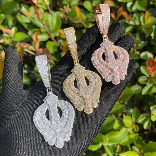 Round Cut Iced Out Lab Grown Diamond Hip Hop Pendant
