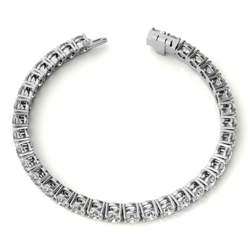 Moissanite Round Cut Women's Tennis Bracelet