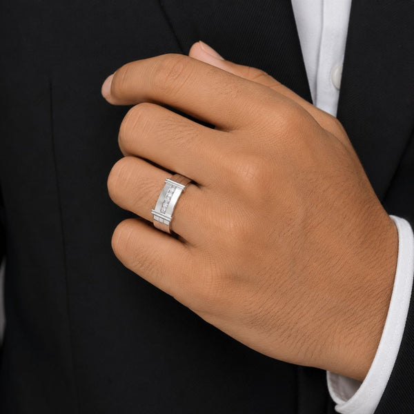 Lab Grown Diamond Round Cut Pave Set Classic Wedding Band