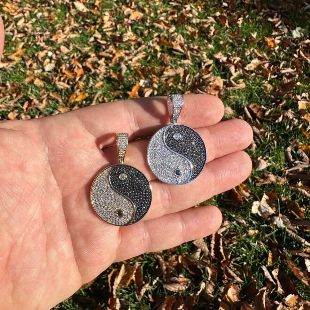 Moissanite Iced Out Yig Yang Hip Hop Pendant