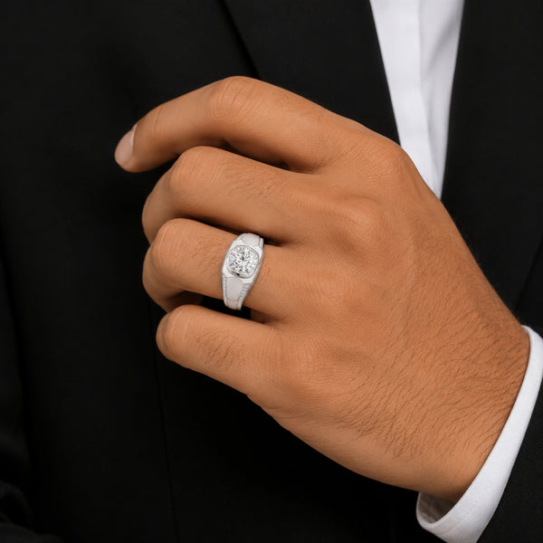 Cushion Cut Lab Grown Diamond Pave Set Engagement Ring