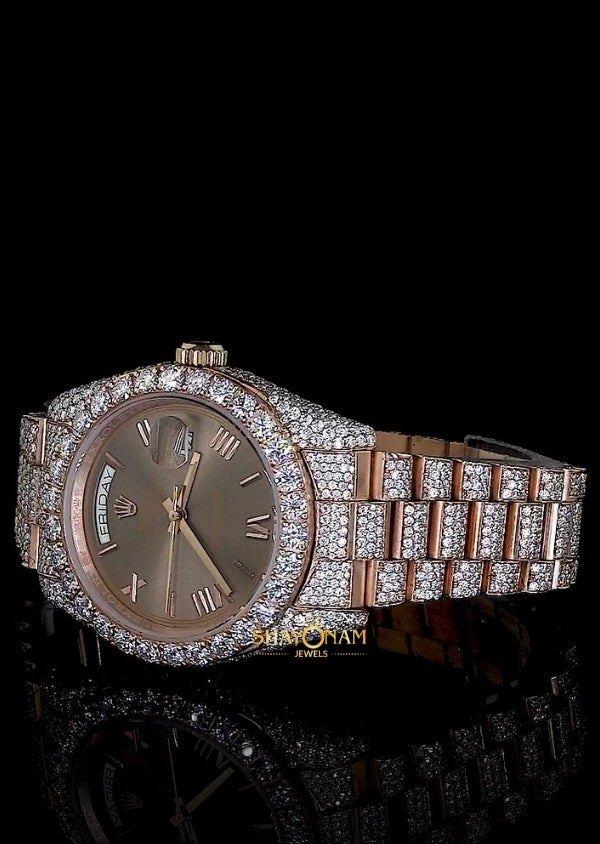 Moissanite Diamond Iced Out Hip Hop Watch For Him