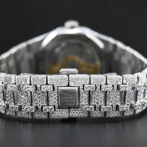 Stainless Steel AP Luxury Hip Hop Diamond Watch Gift for Him