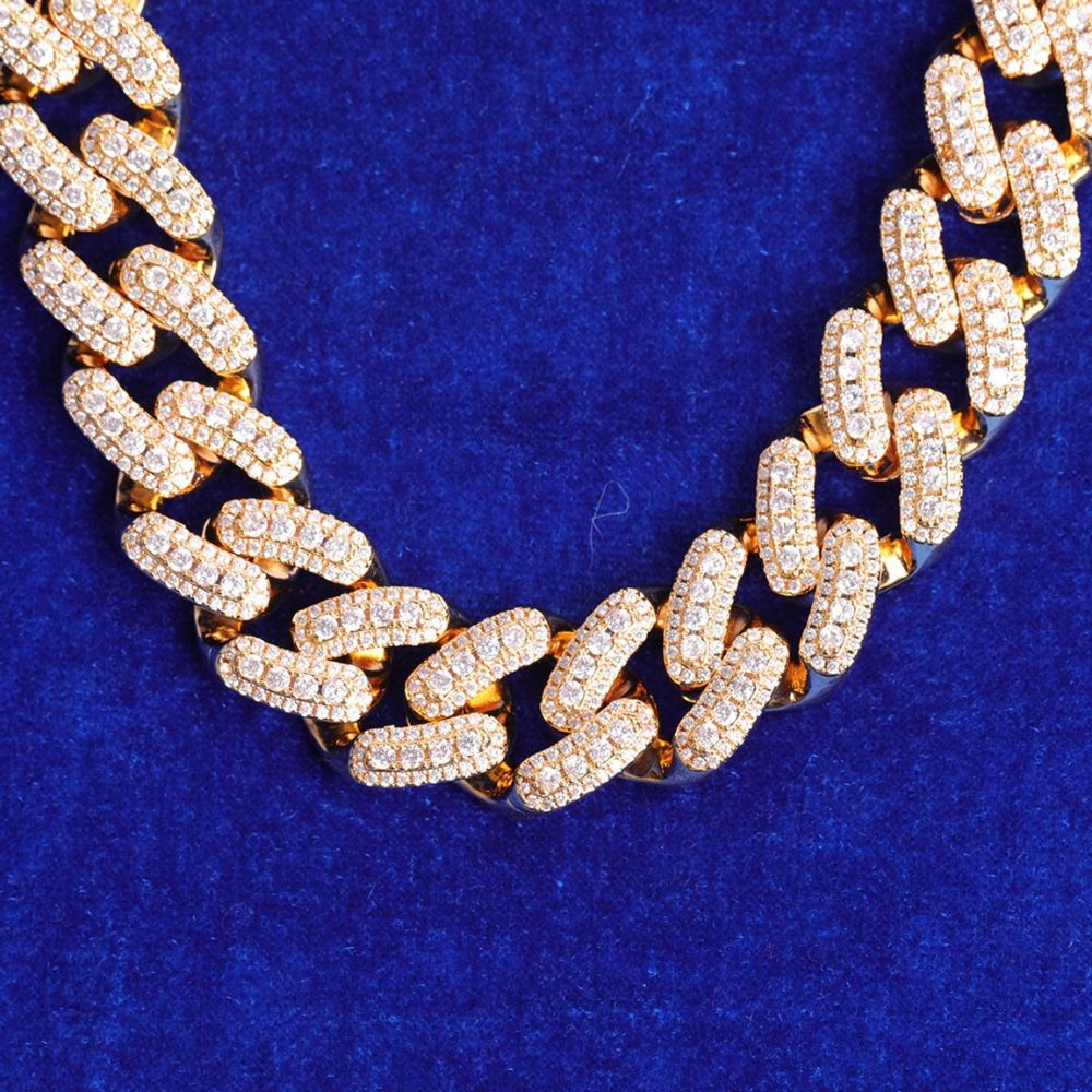 Round Cut Miami Link Lab Grown Diamond Chain For Men