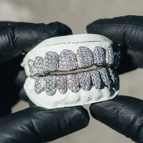 Fabulous Iced Out Moissanite Custom Made Grillz