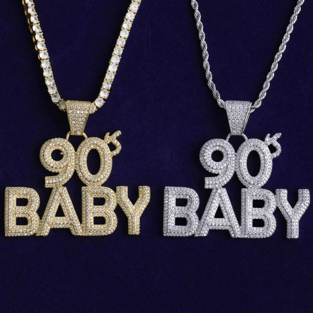 Lab Grown Diamond Round Cut Hip Hop Pendant