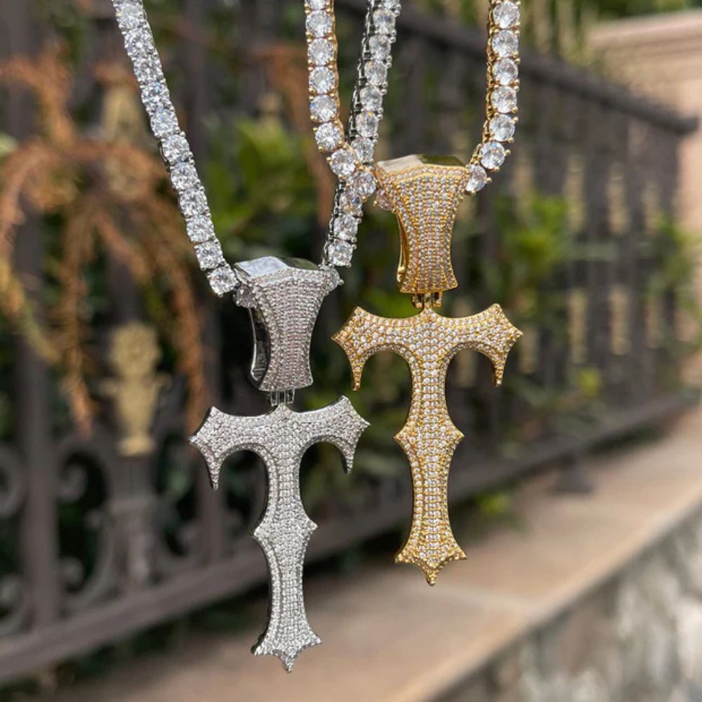 Round Cut Lab Grown Diamond Trap Star Hip Hop Pendant