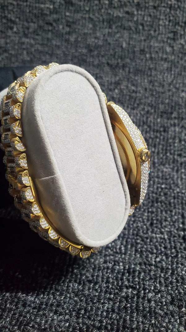 Iced Out Moissanite Hip Hop Luxury Watch Gift for Him