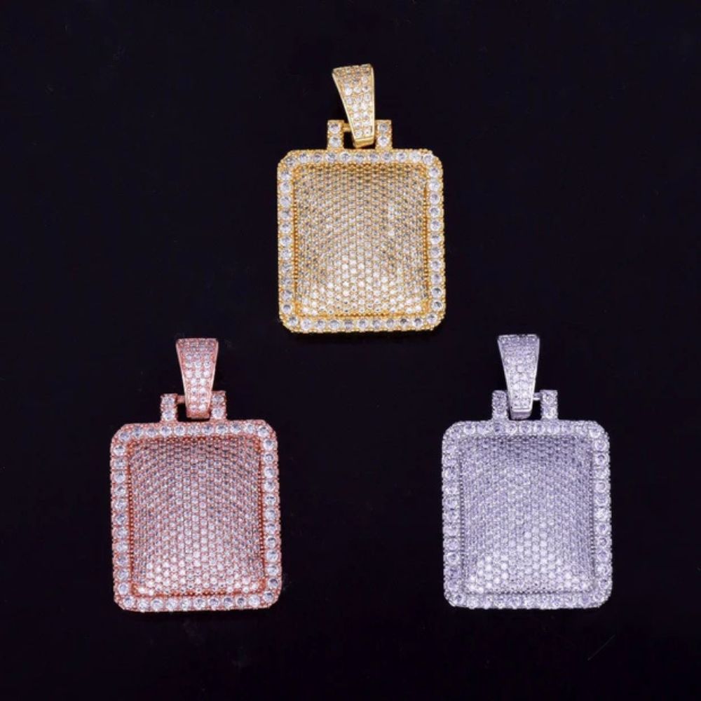 Lab Grown Diamond Round Cut Micro Pave Pendant