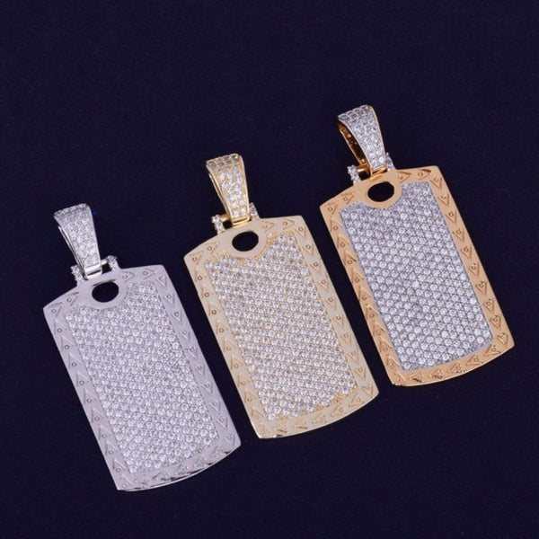 Lab Grown Diamond Round Cut Flooded Iced Pendant