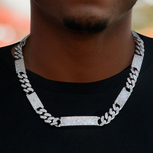 Fully Iced Out Moissanite Men's Chain For Anniversary Gift
