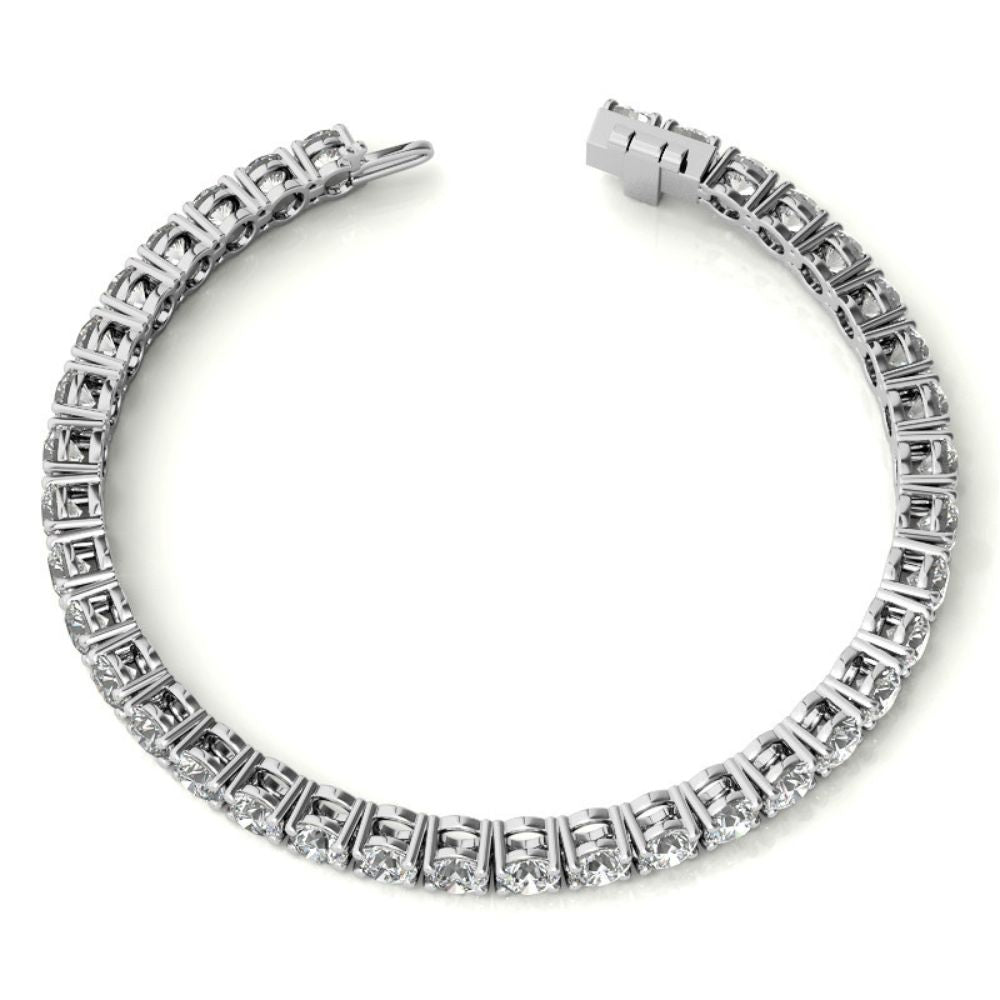 VVS1 Moissanite Round Cut Tennis Bracelet For Women