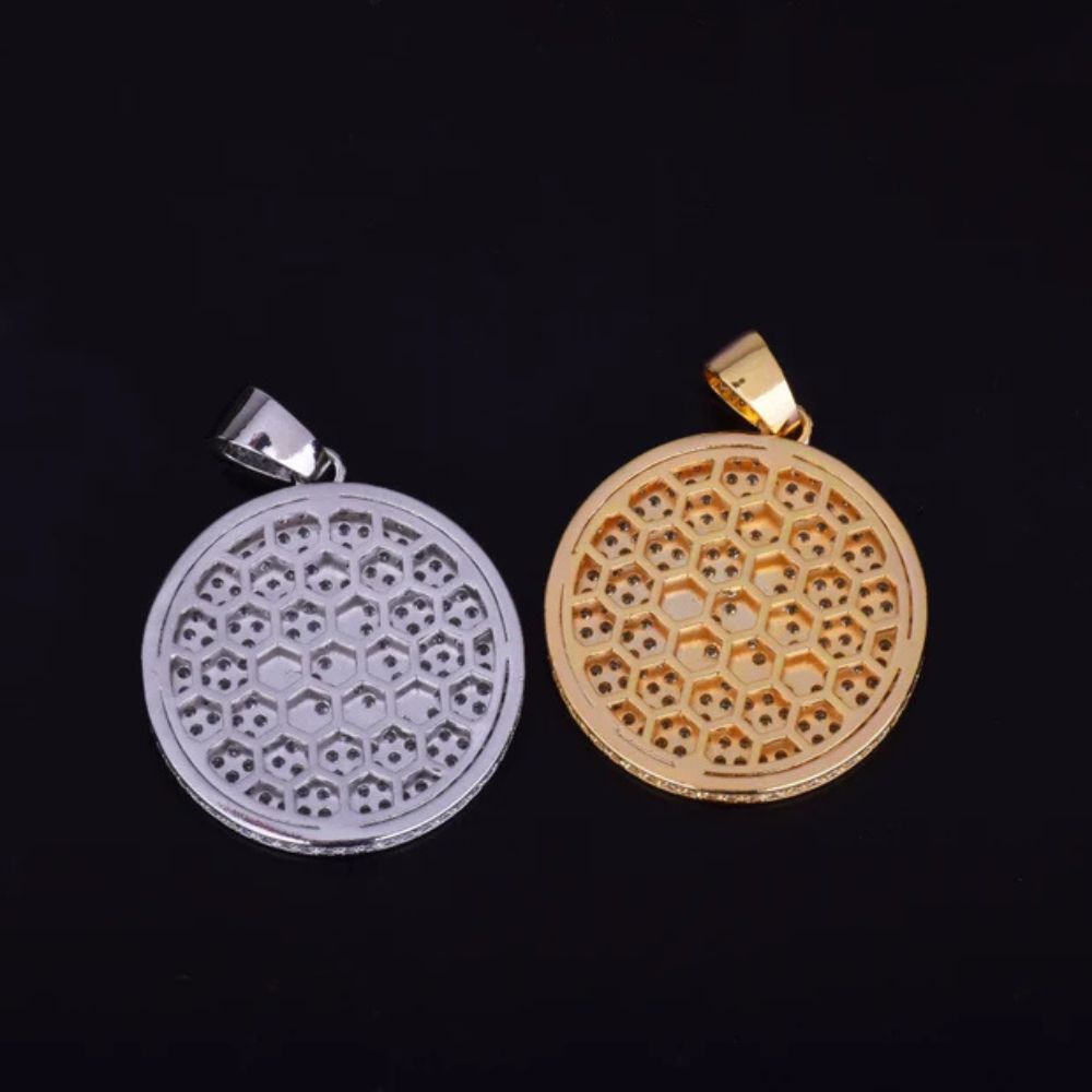 Round Cut Lab Grown Diamond Classic Hip Hop Pendant