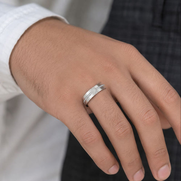 Lab Grown Diamond Round Cut Pave Set Wedding Band