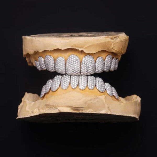 10 On 10 Iced Out Moissanite Rapper Style Luxury Grillz