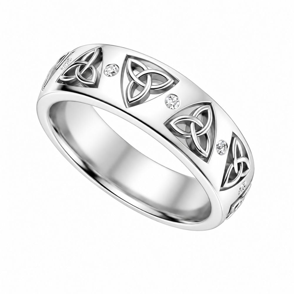 Round Cut Lab Grown Diamond Classic Wedding Band For Men